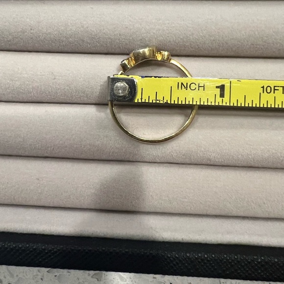 Leah Alexandra Gold Plated Sterling Silver Moonstone Ring in Size 9 - Picture 6 of 7